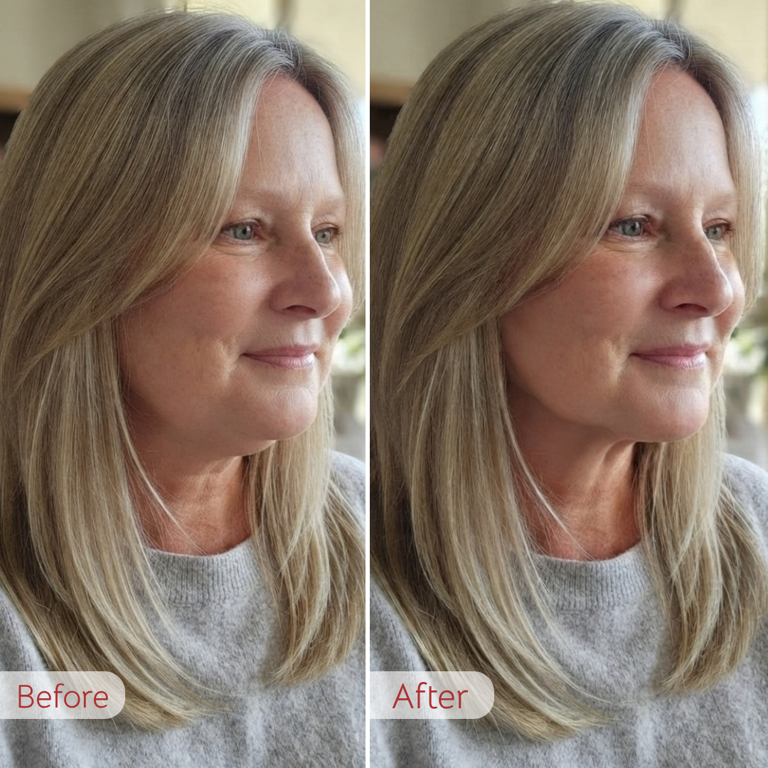 Customer photo, before and after