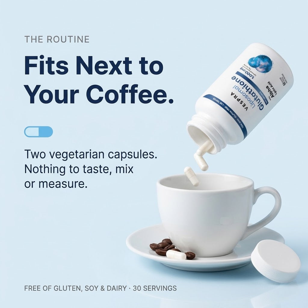 2 capsules with your morning coffee